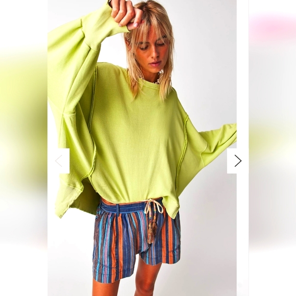 NWT FREE PEOPLE CAMDEN OVERSIZED PULLOVER SWEATSHIRT WE THE FREE - Picture 4 of 13
